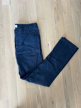 Topman Dark Navy Slim Chino Pants